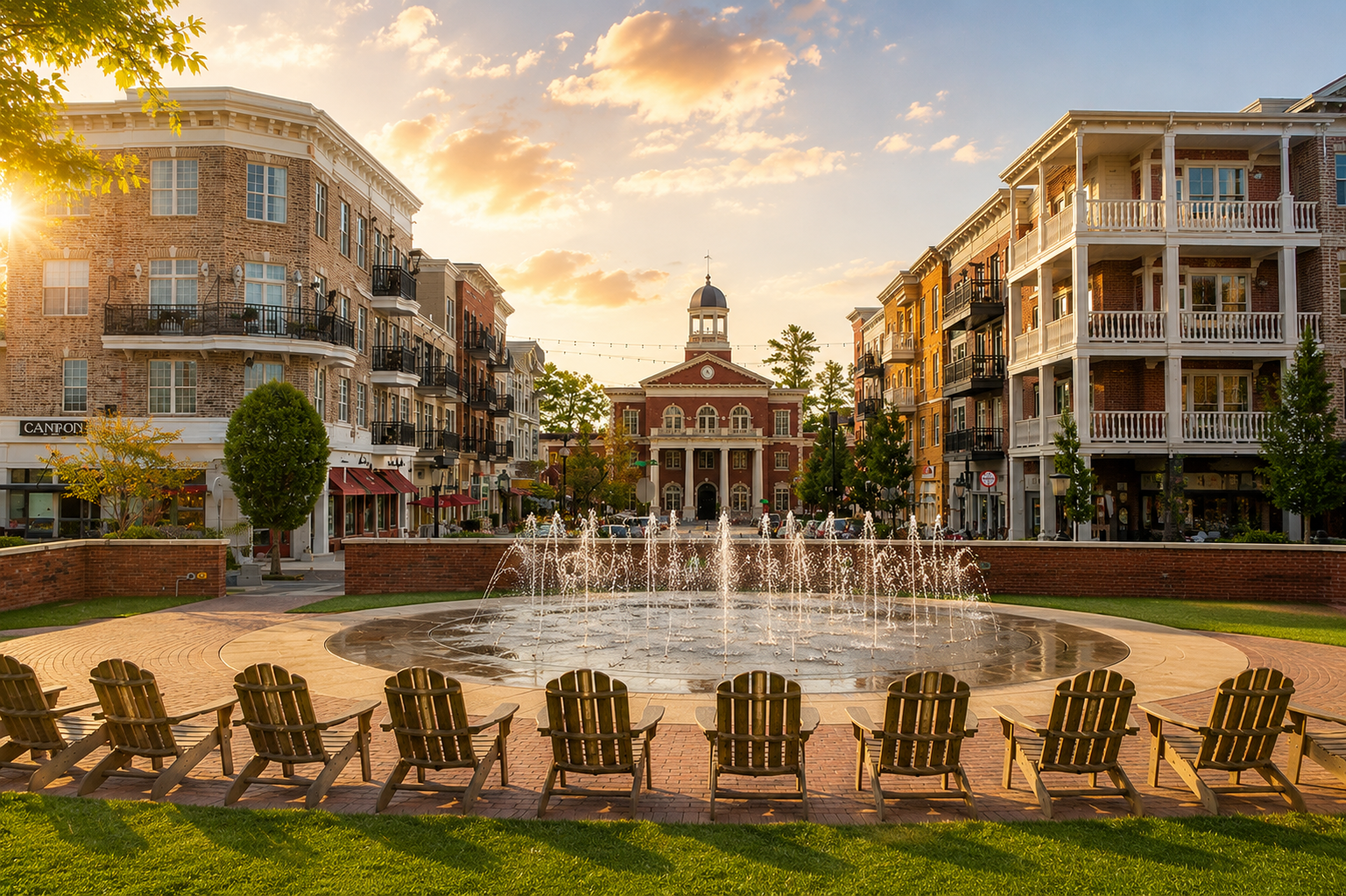 Alpharetta, Georgia town square